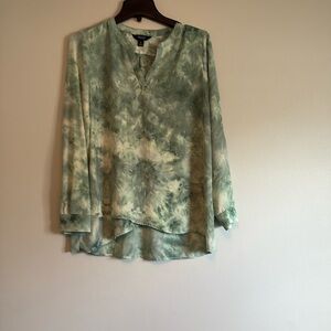 SIMPLY VERA VERA WANG Tunic style blouse, size medium, color, jade